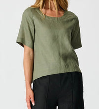 Load image into Gallery viewer, HARLOW LINEN TOP - KHAKI