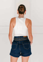 Load image into Gallery viewer, GEMMA DENIM SHORTS - DARK DENIM