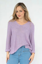 Load image into Gallery viewer, MAYA KNIT JUMPER - PURPLE ORCHID - SILVER WISHES