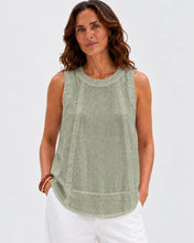 Load image into Gallery viewer, OAKLEY LINEN TOP - SAGE