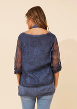 Load image into Gallery viewer, GAZELLE TOP - BLUE