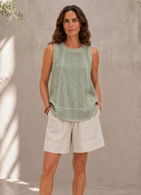 Load image into Gallery viewer, OAKLEY LINEN TOP - SAGE