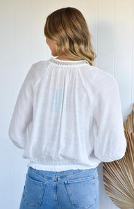 SUNSHINE COAST TOP - WHITE