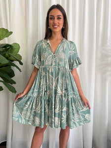 ALBA DRESS - SAGE