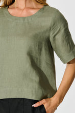 Load image into Gallery viewer, HARLOW LINEN TOP - KHAKI