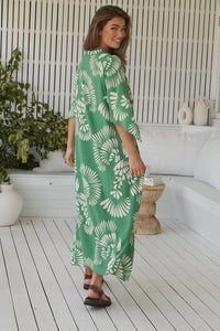 JAASE CANARY ISLAND BREE MAXI DRESS - KIMONO STYLE