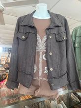 Load image into Gallery viewer, SASKIA ITALIAN LINEN JACKET - BROWN
