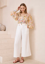 Load image into Gallery viewer, ALEXANDRIA TAILORED LINEN PANTS - WHITE