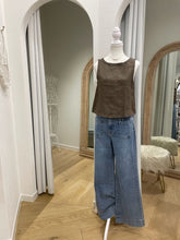 Load image into Gallery viewer, RUBY LINEN CAMI TOP - COFFEE