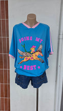 Load image into Gallery viewer, DOING MY BEST OVERSIZED TEE - BLUE