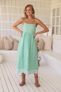 JAASE SEA FOAM HEIDI DRESS