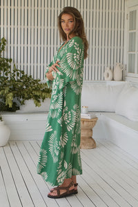 JAASE CANARY ISLAND BREE MAXI DRESS - KIMONO STYLE