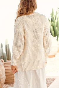 JAASE BARRENJOEY KNIT CARDIGAN - IVORY