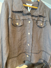Load image into Gallery viewer, SASKIA ITALIAN LINEN JACKET - BROWN