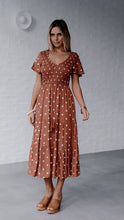 Load image into Gallery viewer, JULIA POLKA DOT MIDI DRESS