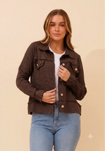 Load image into Gallery viewer, SASKIA ITALIAN LINEN JACKET - BROWN