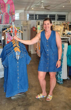 Load image into Gallery viewer, SABINE DENIM VEST DRESS - MID BLUE WASH