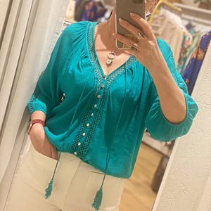 SUNSHINE COAST TOP - AQUA