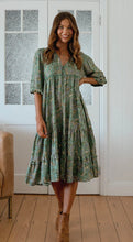 Load image into Gallery viewer, JAASE SAGEWOOD MONDAY MIDI DRESS