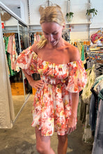 Load image into Gallery viewer, SUNSET FLORAL DRESS - PEACH