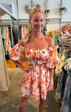 Load image into Gallery viewer, SUNSET FLORAL DRESS - PEACH