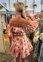 Load image into Gallery viewer, SUNSET FLORAL DRESS - PEACH
