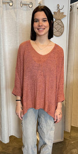 CLEO KNIT JUMPER - DUSTY ROSE