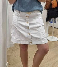 Load image into Gallery viewer, REFUGE DENIM SKIRT - WHITE