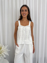 Load image into Gallery viewer, SPIRIT CAMI TOP - WHITE