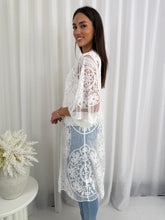 Load image into Gallery viewer, WISH LACE KIMONO - WHITE