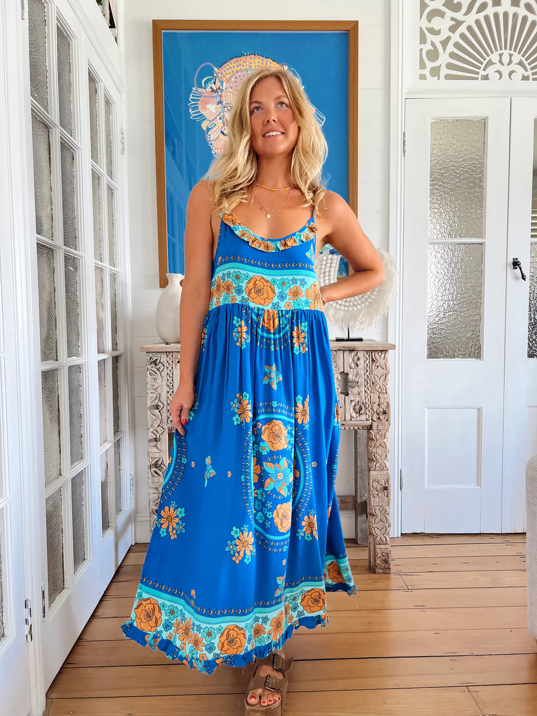 JAASE RIVIERA BIBI MIDI DRESS