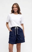 Load image into Gallery viewer, MIRAGE DENIM SHORTS - DARK DENIM
