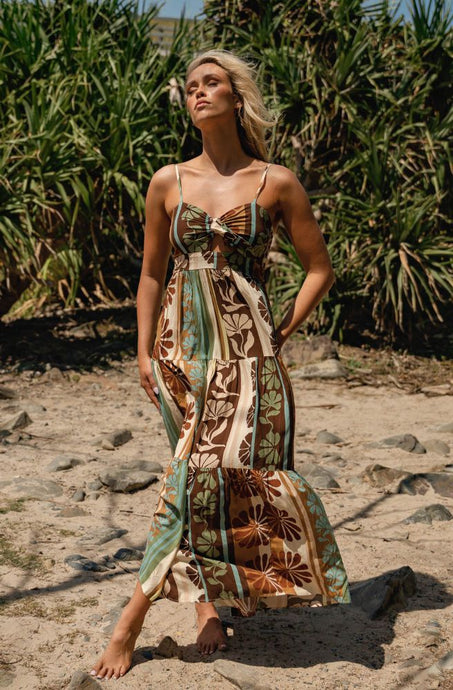 JAASE CACAO MIST BAMBI MAXI DRESS