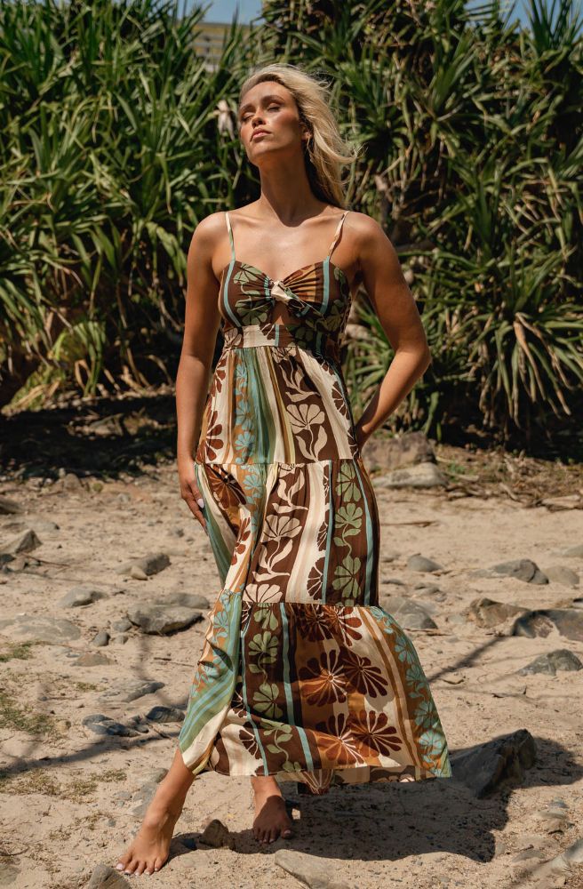 JAASE CACAO MIST BAMBI MAXI DRESS