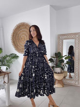 Load image into Gallery viewer, JAASE ELEMENTS EVE MIDI DRESS - DARK NAVY