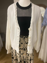 Load image into Gallery viewer, RUMI KNIT CARDIGAN - WHITE