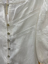 Load image into Gallery viewer, SOFIA WHITE COTTON BLOUSE