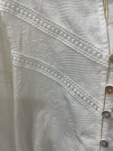 SOFIA WHITE COTTON BLOUSE
