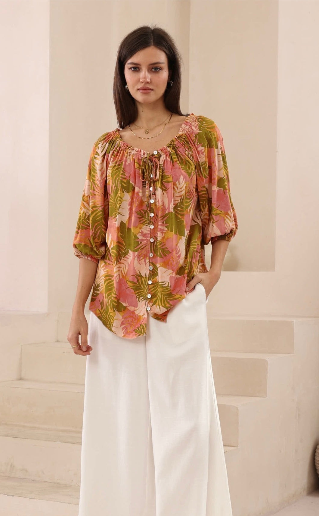 FERN BLOUSE - IRIS MAXI