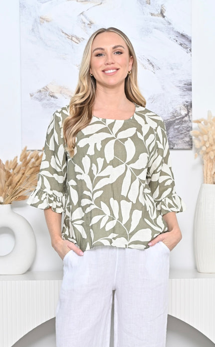 ABIGAIL LINEN TOP