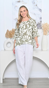 ABIGAIL LINEN TOP