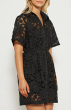 Load image into Gallery viewer, NICOLE LACE EMBROIDERY DRESS - BLACK