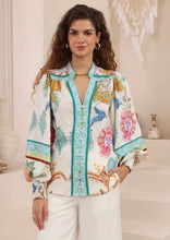 Load image into Gallery viewer, ELLA BLOUSE - IRIS MAXI