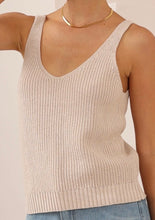 Load image into Gallery viewer, FAITH KNIT TANK - BEIGE