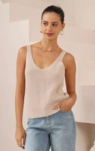 Load image into Gallery viewer, FAITH KNIT TANK - BEIGE