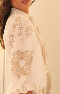 LA CALETA DRESS - CREAM