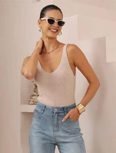 Load image into Gallery viewer, FAITH KNIT TANK - BEIGE