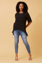 Load image into Gallery viewer, ARIANA LAYERED TOP - BLACK