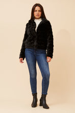 Load image into Gallery viewer, MOSCOW FAUX FUR JACKET - BLACK