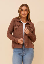 Load image into Gallery viewer, SASKIA ITALIAN LINEN JACKET - BROWN